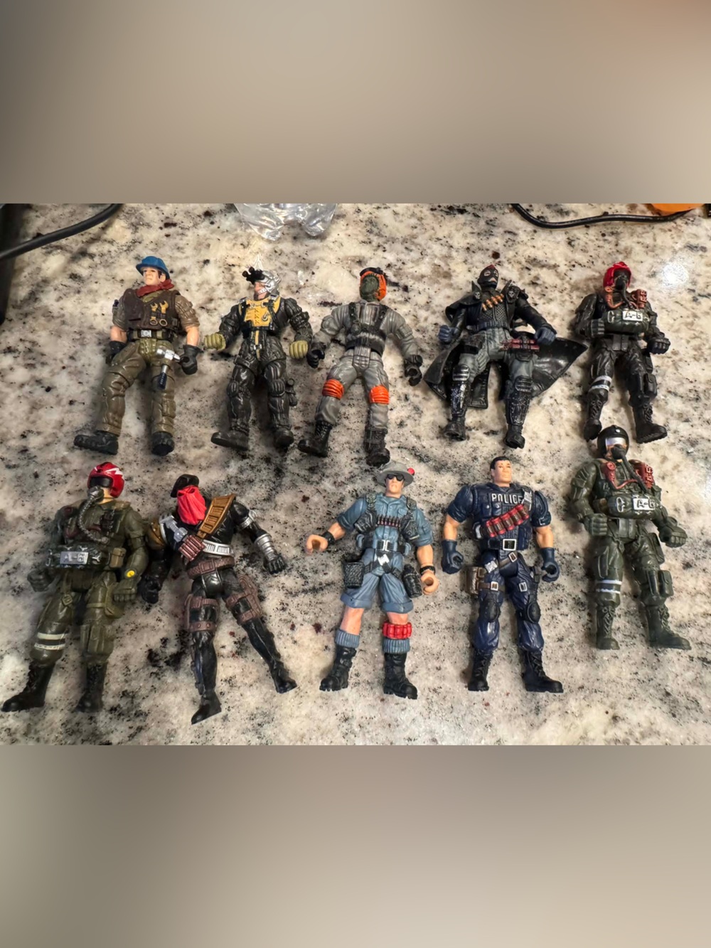 Vintage 10pc - Chap Mei Soldier Force Line Action figures